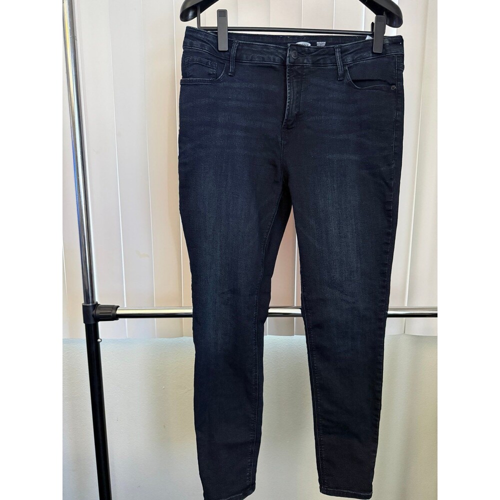 Women’s Old Navy Rockstar Super Skinny High Rise Jeans Dark Wash Size 14